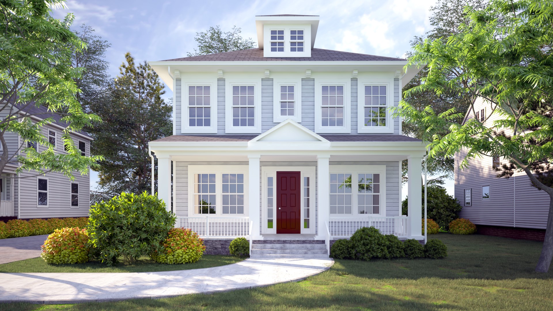 Fairfield Traditional - 2 Story House Plans in Northern VA